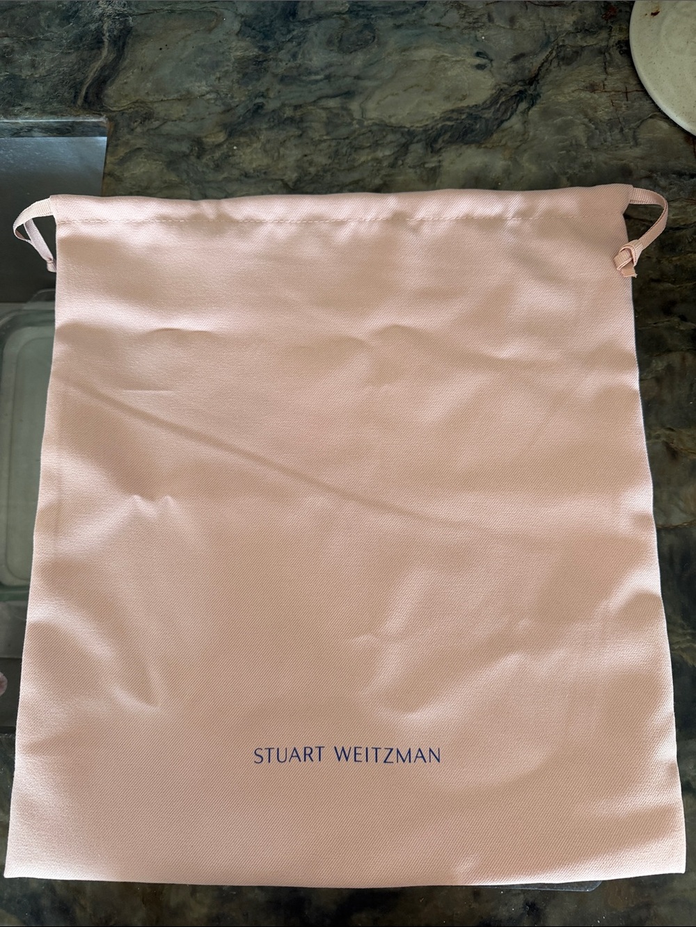 Stuart Weitzman Light Pink Drawstring Dust Bag